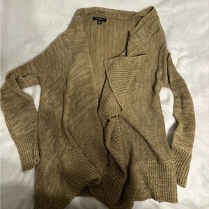 Tan Cardigan. Streetwear Society. Size Small.